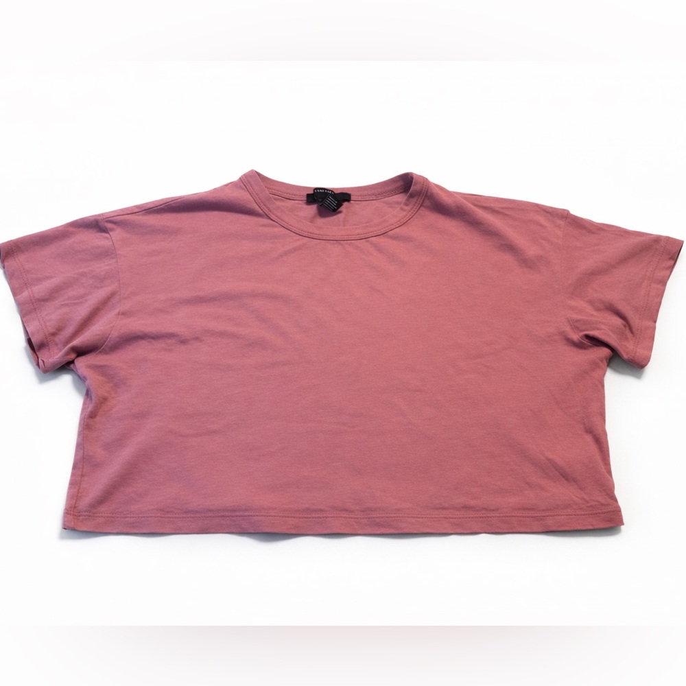 Forever 21 Casual Mauve Cropped T-Shirt Tee M